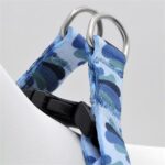 Morso Mini Hondentuig Verstelbaar Gerecycled Splash Blauw - 29-38 x 2,5 cm