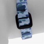 Morso Mini Hondentuig Verstelbaar Gerecycled Splash Blauw - 32-41 x 2,5 cm