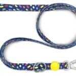 Morso Hondenriem Verstelbaar Gerecycled Color Invaders Paars - 75-230 x 1,5 cm 4-20 kg