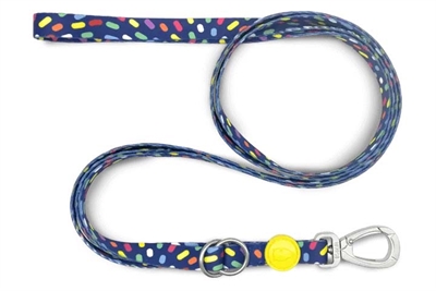 Morso Hondenriem Verstelbaar Gerecycled Color Invaders Paars - 75-230 x 1,5 cm 4-20 kg