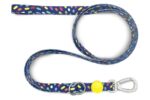 Morso Hondenriem Verstelbaar Gerecycled Color Invaders Paars - 65-200 x 2,5 cm 20-80 kg