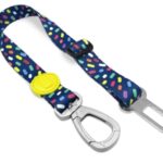 Morso Honden Autogordel Gerecycled Color Invaders Paars - 40-65 x 2,5 cm Tot 80 kg