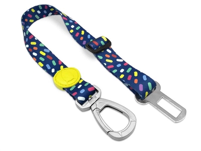Morso Honden Autogordel Gerecycled Color Invaders Paars - 40-65 x 2,5 cm Tot 80 kg