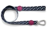 Morso Hondenriem Gerecycled Power Flow Zwart - 120 x 1,5 cm 6-20 kg