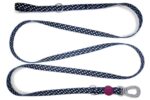 Morso Hondenriem Verstelbaar Gerecycled Power Flow Zwart - 65-200 x 2,5 cm 20-80 kg