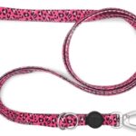 Morso Hondenriem Verstelbaar Gerecycled Bubble Leo Roze - 75-230 x 1,5 cm 1-4 kg