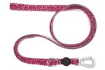 Morso Hondenriem Verstelbaar Gerecycled Bubble Leo Roze - 75-230 x 1,5 cm 4-20 kg