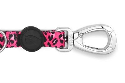 Morso Hondenriem Verstelbaar Gerecycled Bubble Leo Roze - 65-200 x 2,5 cm 20-80 kg