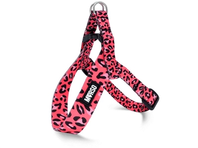 Morso Mini Hondentuig Verstelbaar Gerecycled Bubble Leo Roze - 24-32 x 1,5 cm