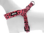 Morso Mini Hondentuig Verstelbaar Gerecycled Bubble Leo Roze - 29-38 x 2,5 cm