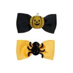 Happy Pet Halloween Vlinderstrik Spin / Pompoen - 8 x 3,5 x 1 cm 2 stuks