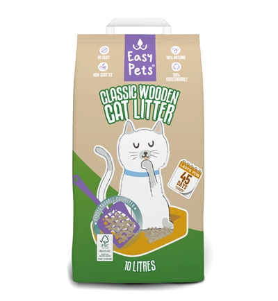 414274.jpg Easypets Biodegradable Classic Houtkorrels Kattenbakvulling - 10 l