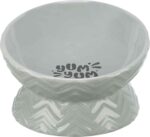 Trixie Verhoogde Voerbak / Waterbak Keramiek Grijs - 350 ml 17 cm