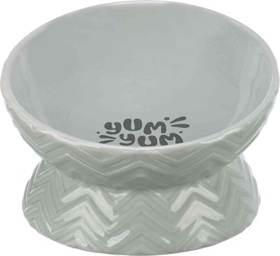 415150.jpg Trixie Verhoogde Voerbak / Waterbak Keramiek Grijs - 350 ml 17 cm