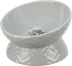Trixie Verhoogde Voerbak / Waterbak Keramiek Grijs - 350 ml 17 cm