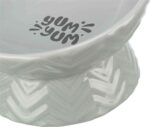 Trixie Verhoogde Voerbak / Waterbak Keramiek Grijs - 350 ml 17 cm