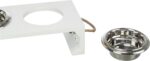 Trixie Be Nordic Set Voerbak / Waterbak Hout / Rvs Wit - 2 x 400 ml 38 x 18 x 10 cm
