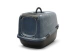 Savic Kattenbak Nestor Jumbo Marble Grijs / Zwart - 66,5 x 48,5 x 46,5 cm