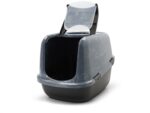 Savic Kattenbak Nestor Jumbo Marble Grijs / Zwart - 66,5 x 48,5 x 46,5 cm