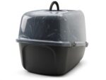 Savic Kattenbak Nestor Jumbo Marble Grijs / Zwart - 66,5 x 48,5 x 46,5 cm