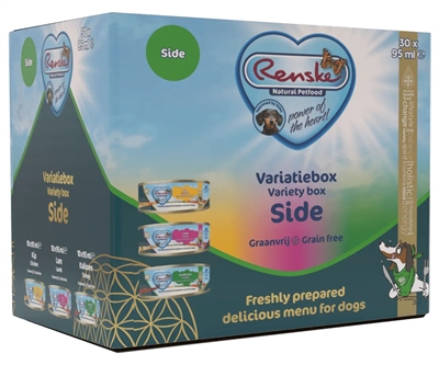 450010.jpg Renske Variatiebox Side Kip / Lam / Kalkoen Graanvrij - 30 x 95 g