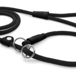 Morso Hondenriem Retrieverlijn Soft Rope Gerecycled Zwart - 170 x 1 cm
