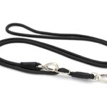 Morso Hondenriem Hands Free Soft Rope Gerecycled Zwart - 260 x 1 cm