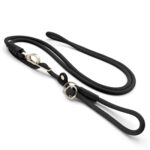 Morso Hondenriem Retrieverlijn Hands Free Soft Rope Gerecycled Zwart - 260 x 1 cm