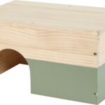 Zolux Neolife Houten Huisje Konijn Groen - 40 x 25 x 20 cm