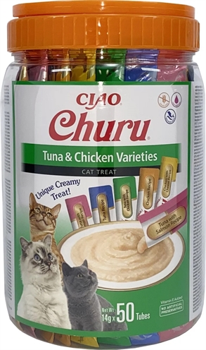 450125.jpg Inaba Churu Multipack Tuna & Chicken Varieties - 50 x 14 g