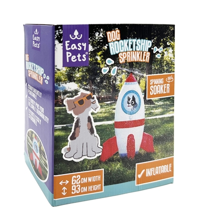 Easypets Summer Rocketship Sprinkler - 60 x 55 x 93 cm