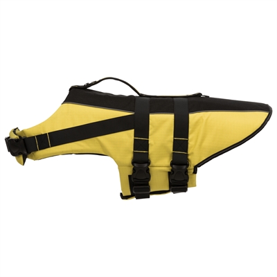 Trixie Zwemvest Geel / Zwart - Xl 60-96 x 65 cm