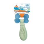 Nylabone Puppy Freezer Bone With Wash Cloth Pindakaassmaak - Medium Tot 16 kg