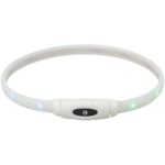 Trixie Lichtgevende Halsband Hond Usb Siliconen Oplaadbaar Meerkleurig - 65 x 1,6 cm