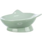 Trixie Voerbak / Drinkbak Kat Viviana Keramiek Salie - 150 ml 14 cm