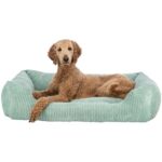 Trixie Hondenmand Vital Jonna Ribfluweel Saliegroen - 100 x 70 cm