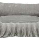Trixie Hondenmand Vital Jonna Ribfluweel Grijs - 100 x 70 cm