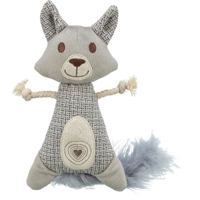 450585.jpg Trixie Wasbeer Xxl Pluche / Stof Met Veer Met Catnip - 30 cm
