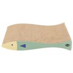 Trixie Krabmat Vis Met Catnip Mintgroen / Creme - 40 x 30 x 11 cm 2 stuks