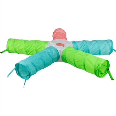 450607.jpg Trixie Speeltunnel Met 5 Gangen Uitbreidbaar Cavia / Dwergkonijn - 47 x 18 x 18 cm