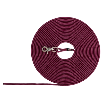 Trixie Hondenriem Sleeplijn Rond Zonder Handlus Sangria Rood - 20 Mtr X 0,6 cm