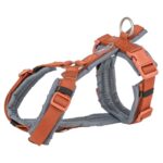 Trixie Hondentuig Premium Trekking Roest Bruin / Grafiet Grijs - 44-53 x 2 cm