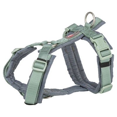 Trixie Hondentuig Premium Trekking Salie Groen / Grafiet Grijs - 44-53 x 2 cm