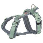 Trixie Hondentuig Premium Trekking Salie Groen / Grafiet Grijs - 62-74 x 2,5 cm
