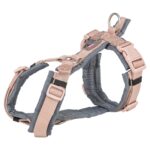 Trixie Hondentuig Premium Trekking Blush Roze / Grafiet Grijs - 62-74 x 2,5 cm