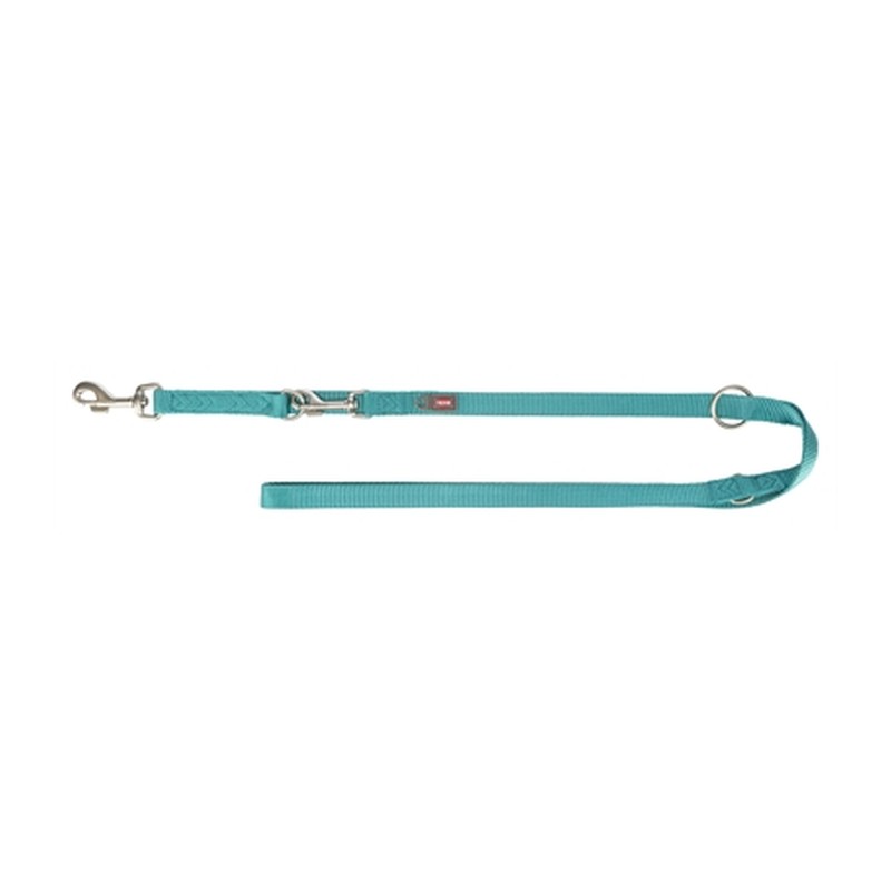 Trixie Hondenriem Premium Verstelbaar Aqua Blauw - 200 x 2,5 cm