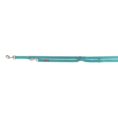 Trixie Hondenriem Premium Verstelbaar Aqua Blauw - 200 x 2 cm