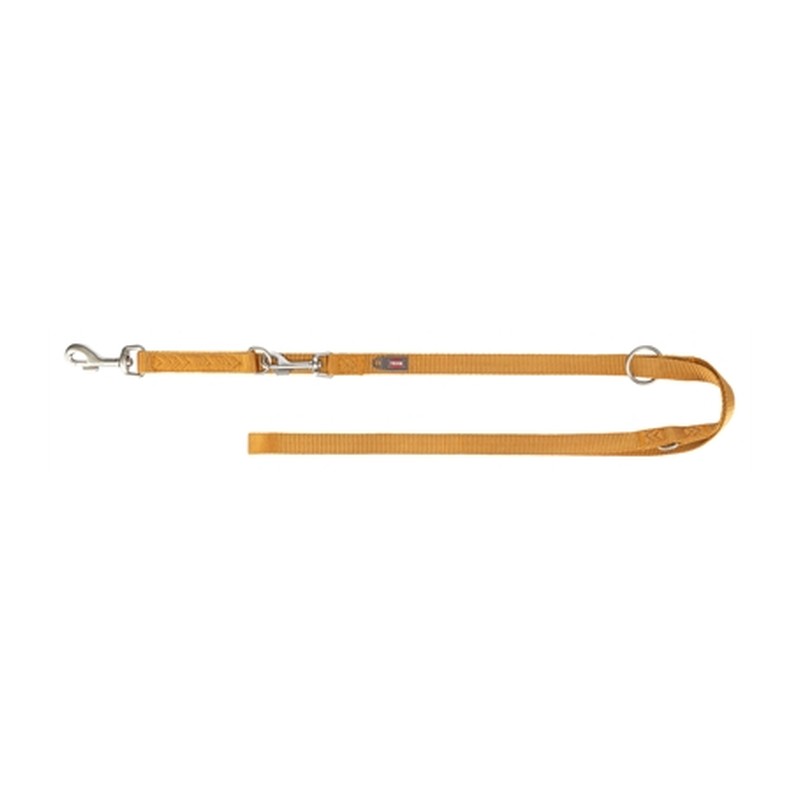 Trixie Hondenriem Premium Verstelbaar Curry Geel - 200 x 2,5 cm