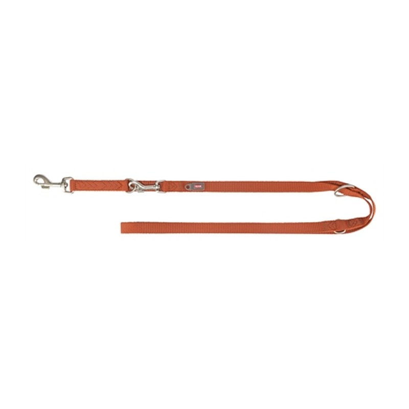 Trixie Hondenriem Premium Verstelbaar Roest Bruin - 200 x 2,5 cm