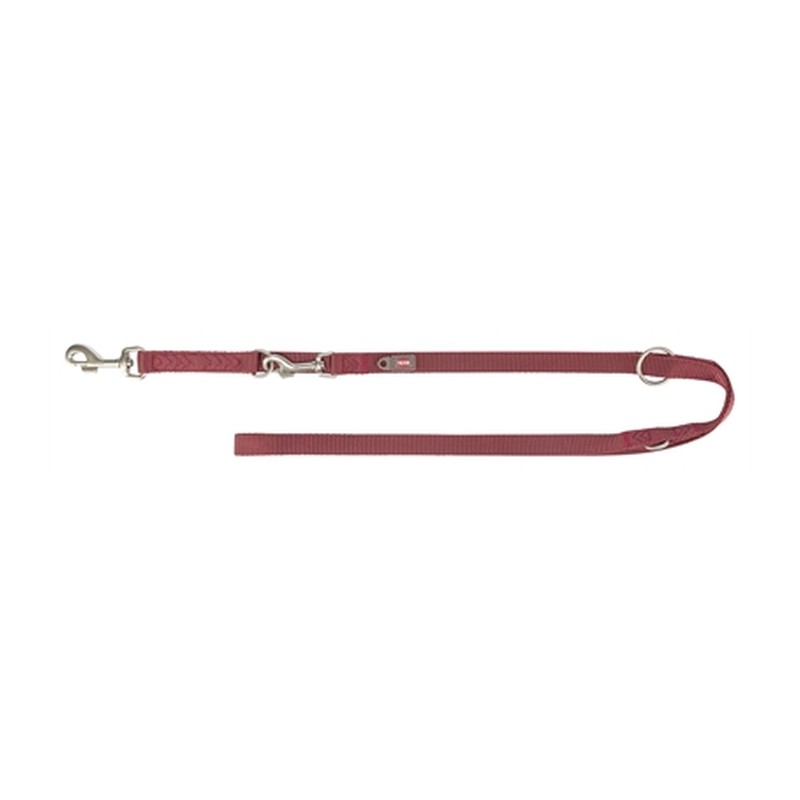 Trixie Hondenriem Premium Verstelbaar Sangria Rood - 200 x 2,5 cm